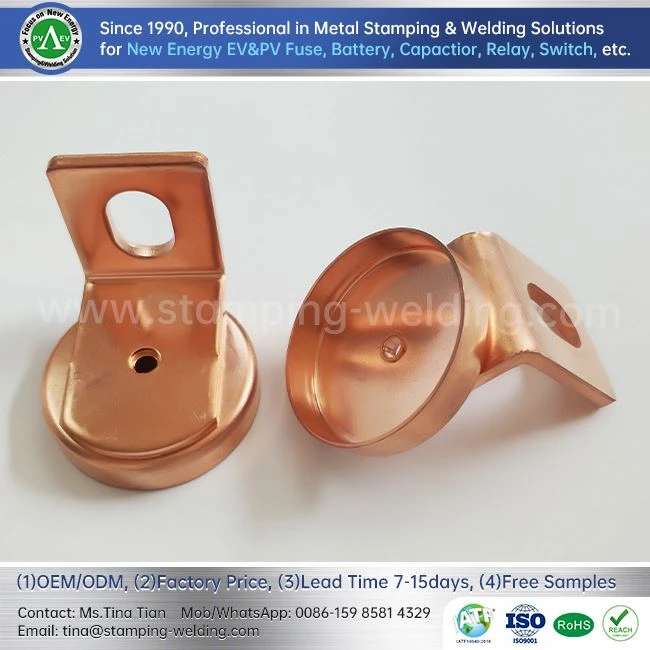 Copper Cap And L-type Terminal For EV Fuse