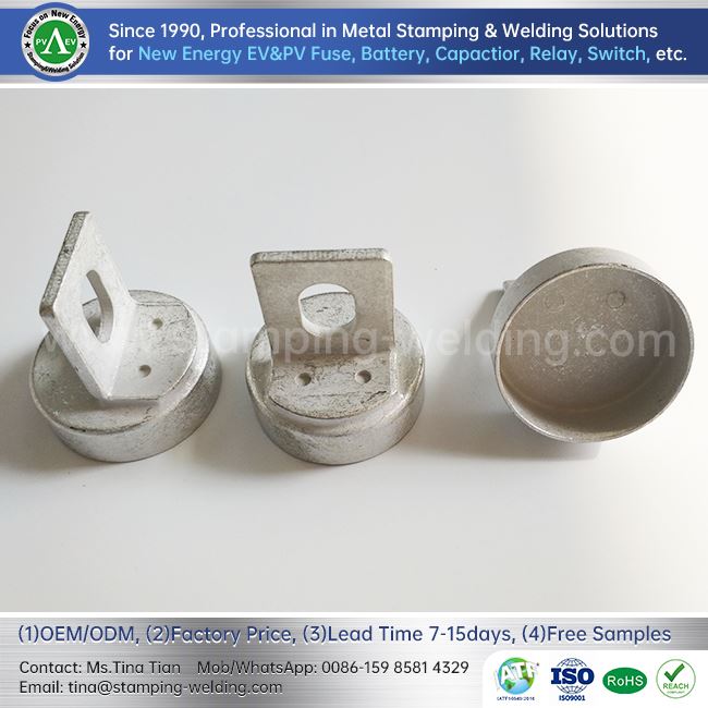 Cylindrical Contact Cap For PV Fuse