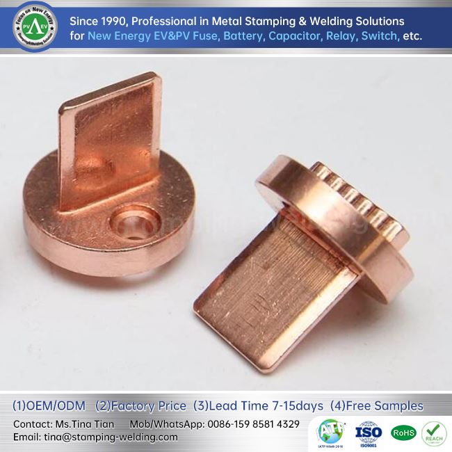 Fuse Copper Cap Contact Blade