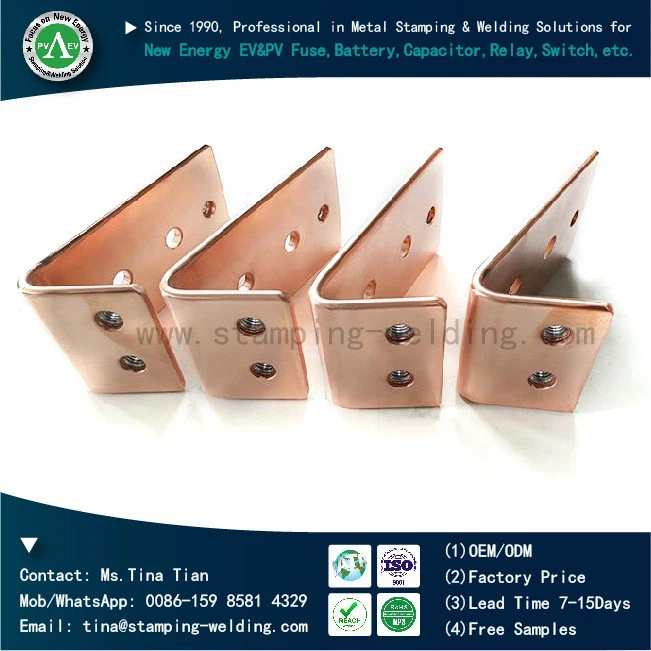 Tin Plated Copper Busbars for Electrical Perforated Copper Bar  Tinned Copper Busbar，