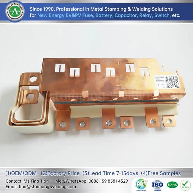 Copper BusBar with PET Film Insulated