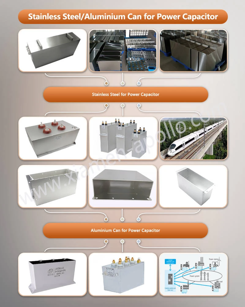 Stainless Steel Aluminium Can for Power Capacitor Stainless Steel Aluminium Can for Power Capacitor
