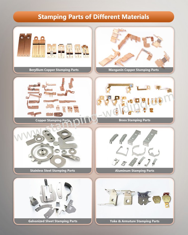 Stamping Parts of Different Materials including https://www.stamping-welding.com/metal-stamping/copper-stamping-parts/ Stamping Parts of Different Materials including https://www.stamping-welding.com/metal-stamping/copper-stamping-parts/