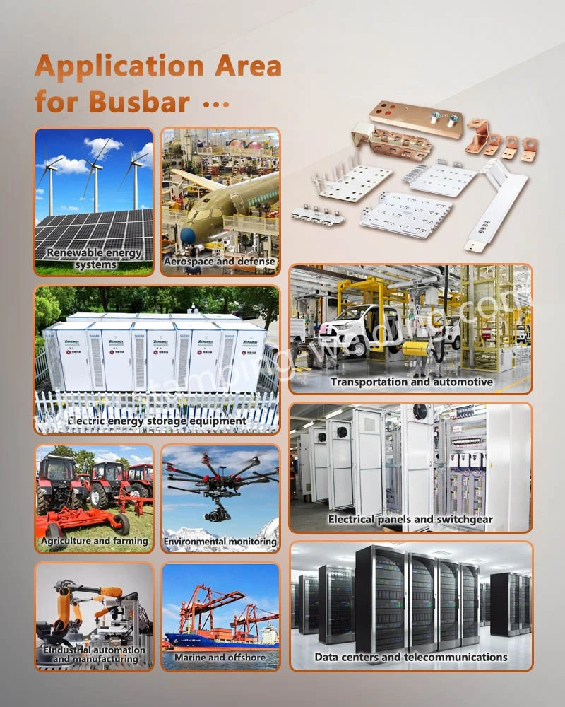 Application Area for Nickel Plated Copper Busbars Application Area for Nickel Plated Copper Busbars